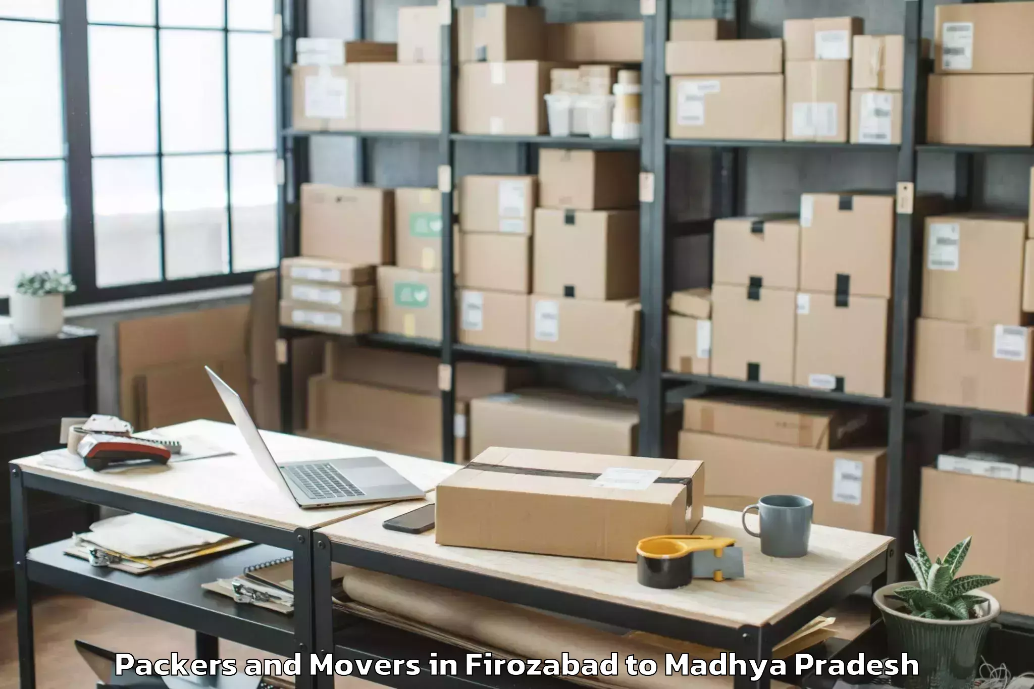 Hassle-Free Firozabad to Bhanpura Packers And Movers